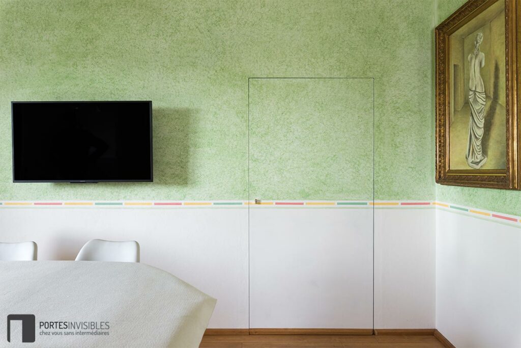 porte battante invisible acoustique
