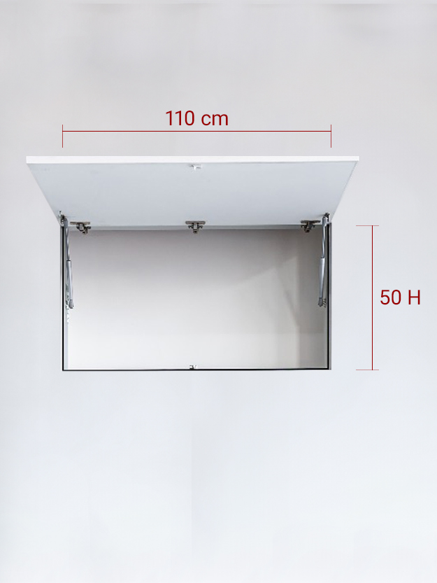 Panneau invisible 1 vantail verse le Haut 110x50