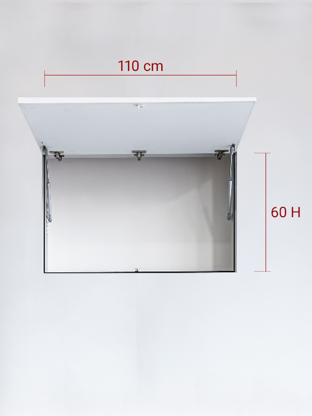 Panneau invisible 1 vantail verse le Haut 110x60