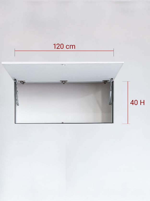 Panneau invisible 1 vantail verse le Haut 120x40