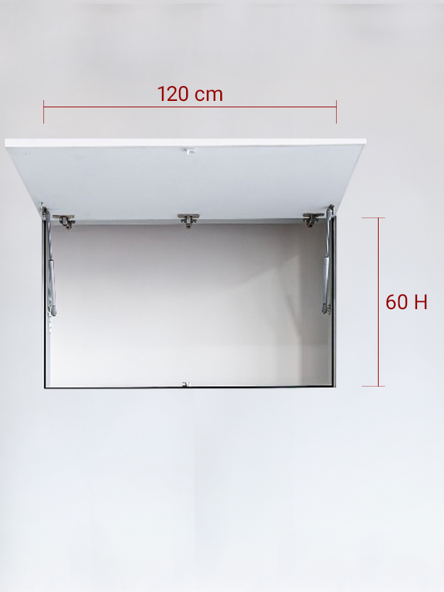 Panneau invisible 1 vantail verse le Haut 120x60