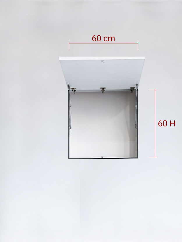 Panneau invisible 1 vantail verse le Haut 60x60
