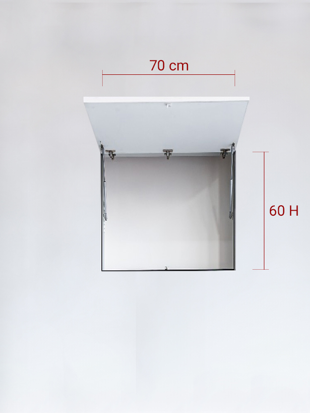 Panneau invisible 1 vantail verse le Haut 70x60