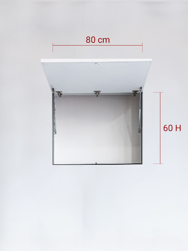 Panneau invisible 1 vantail verse le Haut 80x60