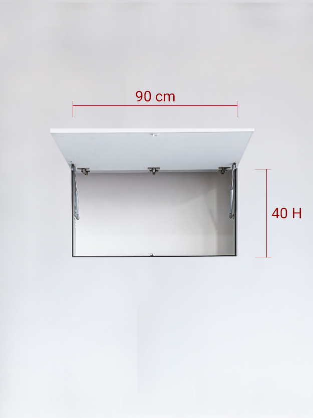 Panneau invisible 1 vantail verse le Haut 90x40