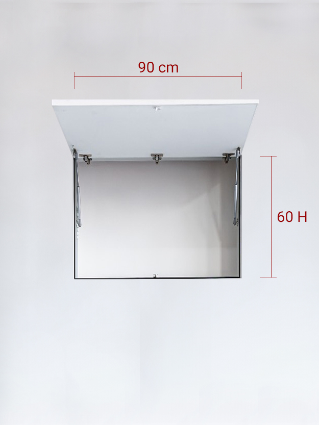 Panneau invisible 1 vantail verse le Haut 90x60