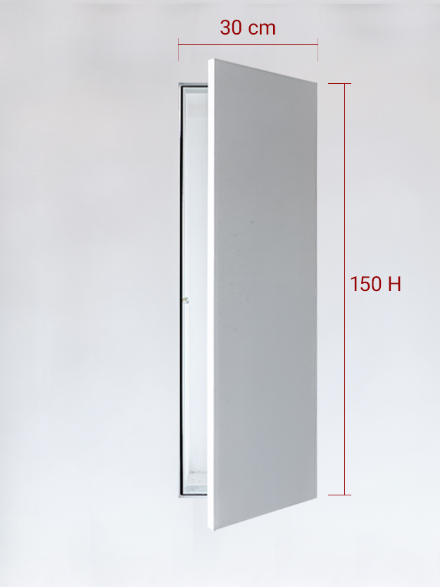 Panneau invisible 1 vantail pour niche 30x150