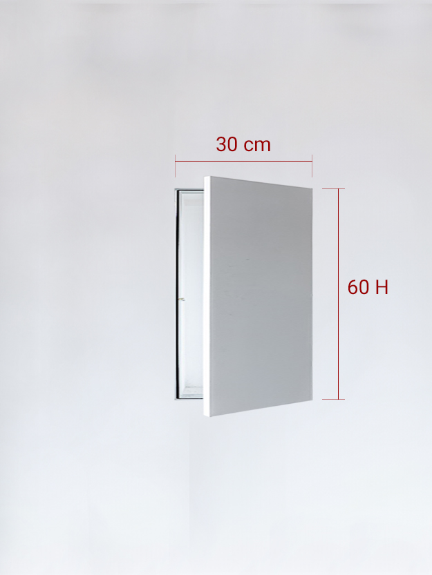 Panneau invisible 1 vantail pour niche 30x60