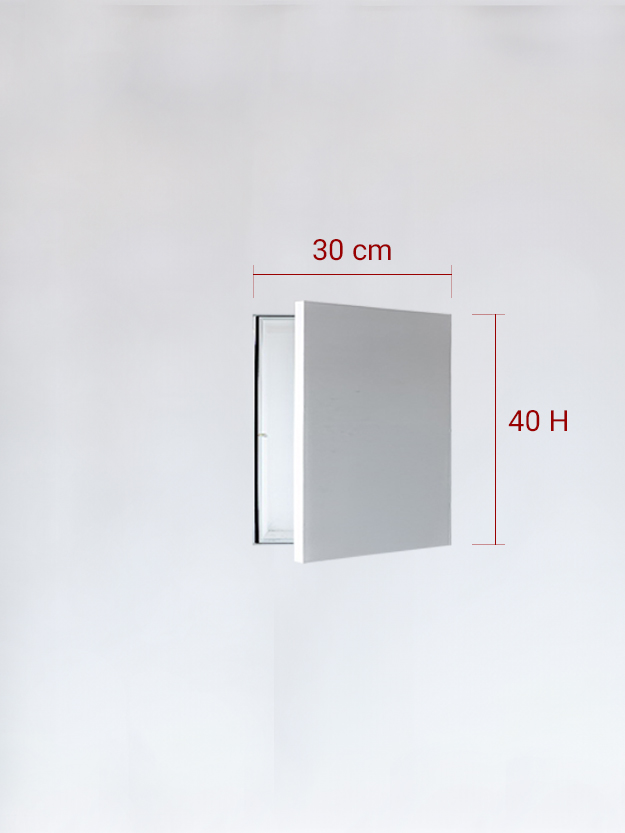 Panneau invisible 1 vantail pour niche 30x40