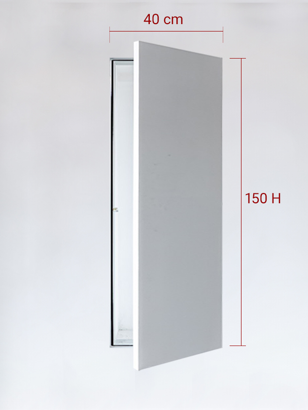 Panneau invisible 1 vantail pour niche 40x150