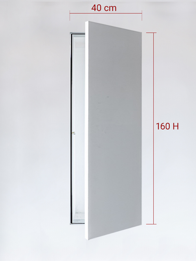 Panneau invisible 1 vantail pour niche 40x160