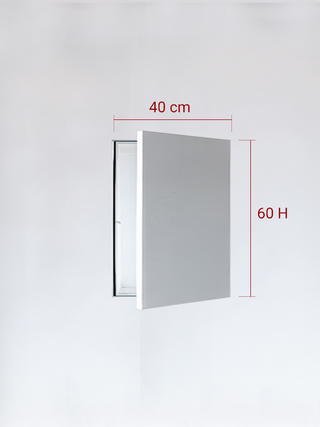 Panneau invisible 1 vantail pour niche 40x60