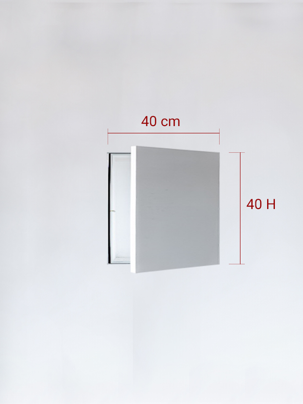 Panneau invisible 1 vantail pour niche 40x40