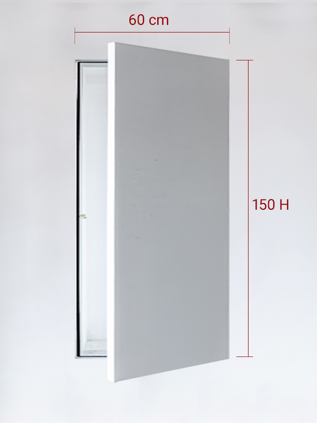 Panneau invisible 1 vantail pour niche 60x150