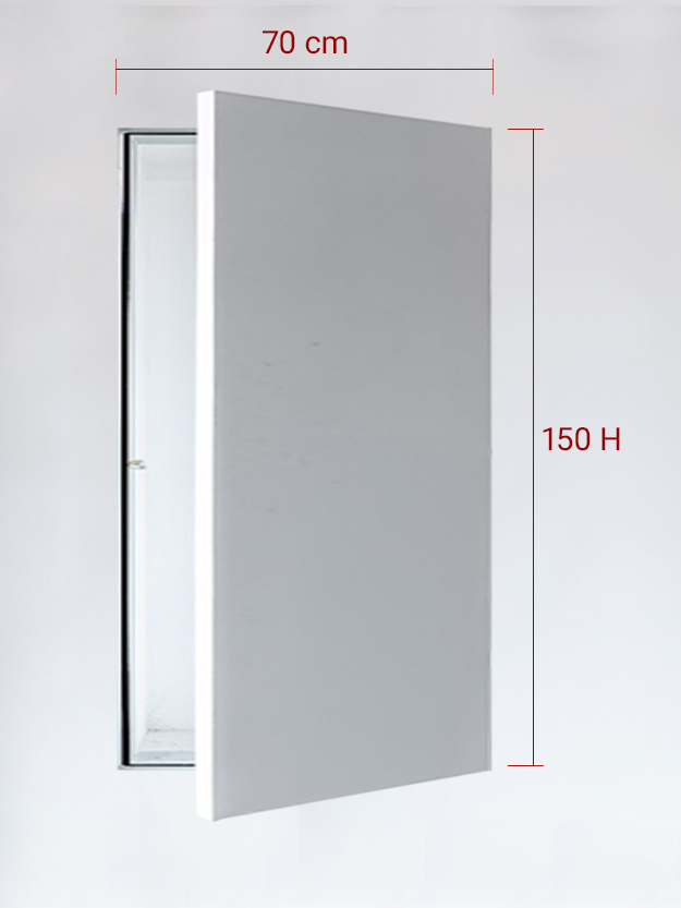 Panneau invisible 1 vantail pour niche 70x150