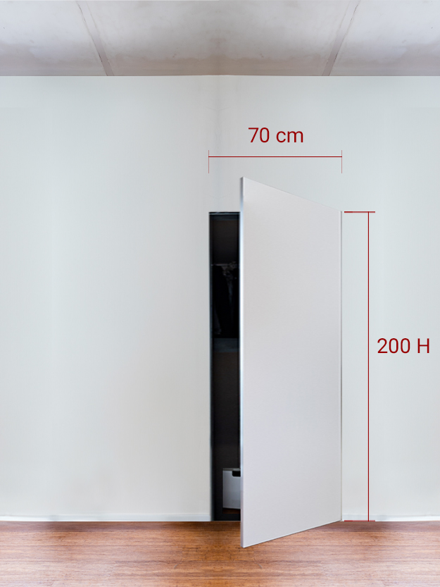 Armoire invisible 1 vantail 70x200 cm