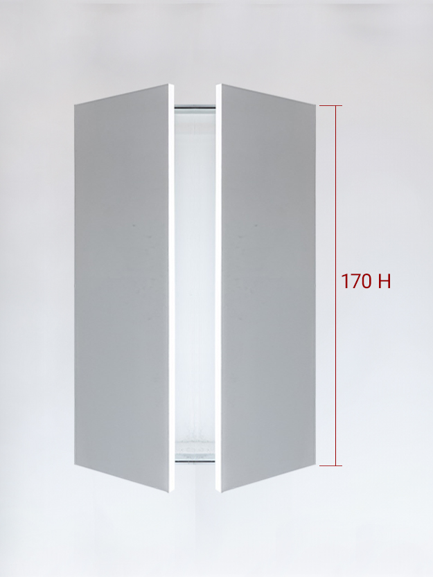 2 vantaux 170H