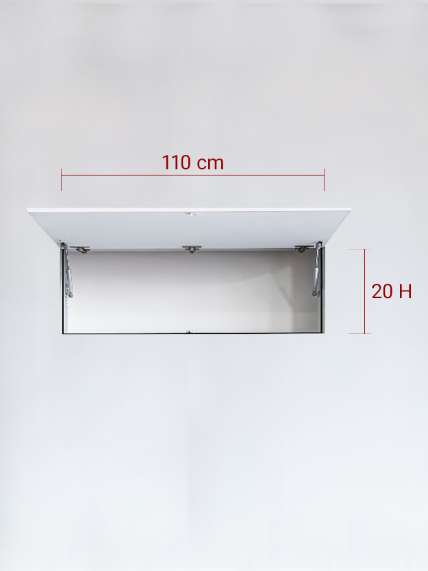 Panneau invisible 1 vantail verse le Haut 110x20