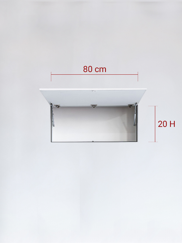 Panneau invisible 1 vantail verse le Haut 80x20