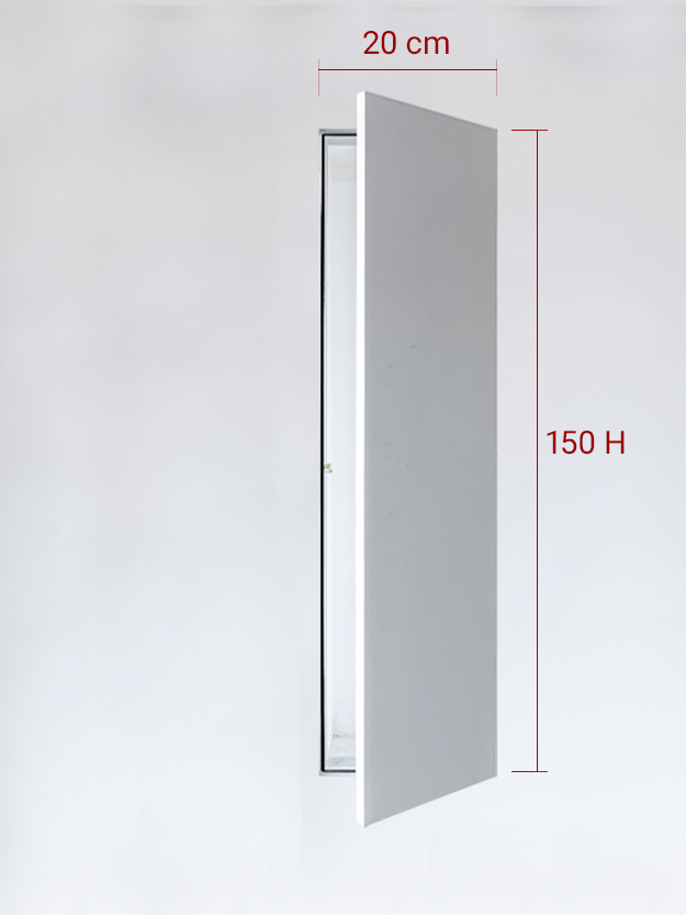 Panneau invisible 1 vantail pour niche 20x150