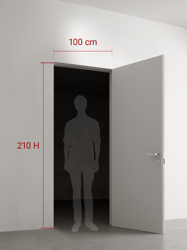 Porte battante 100x210 cm