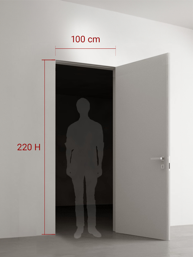 Porte battante 100x220 cm
