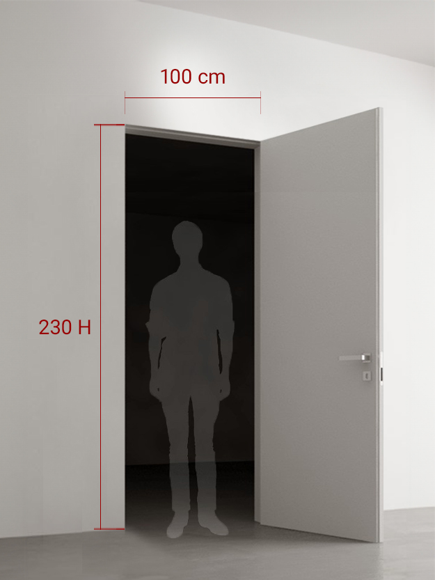 Porte battante 100x230 cm