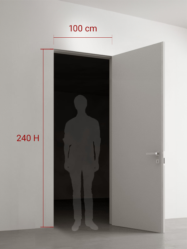 Porte battante 100x240 cm