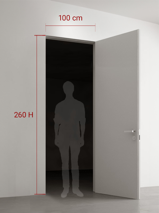 Porte battante 100x260 cm