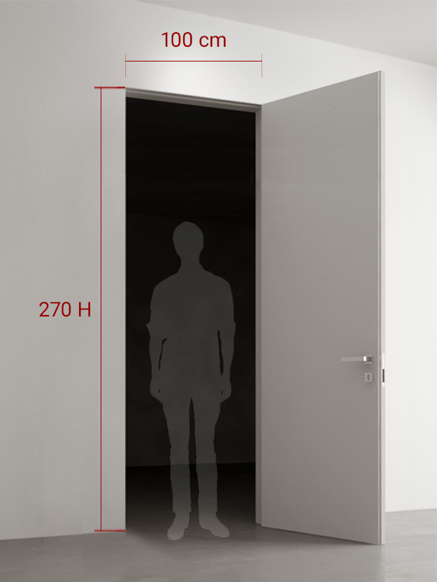 Porte battante 100x270 cm