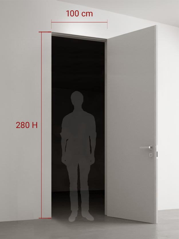 Porte battante 100x280 cm