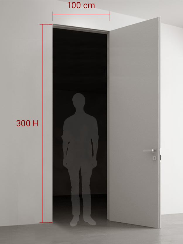 Porte battante 100x300 cm