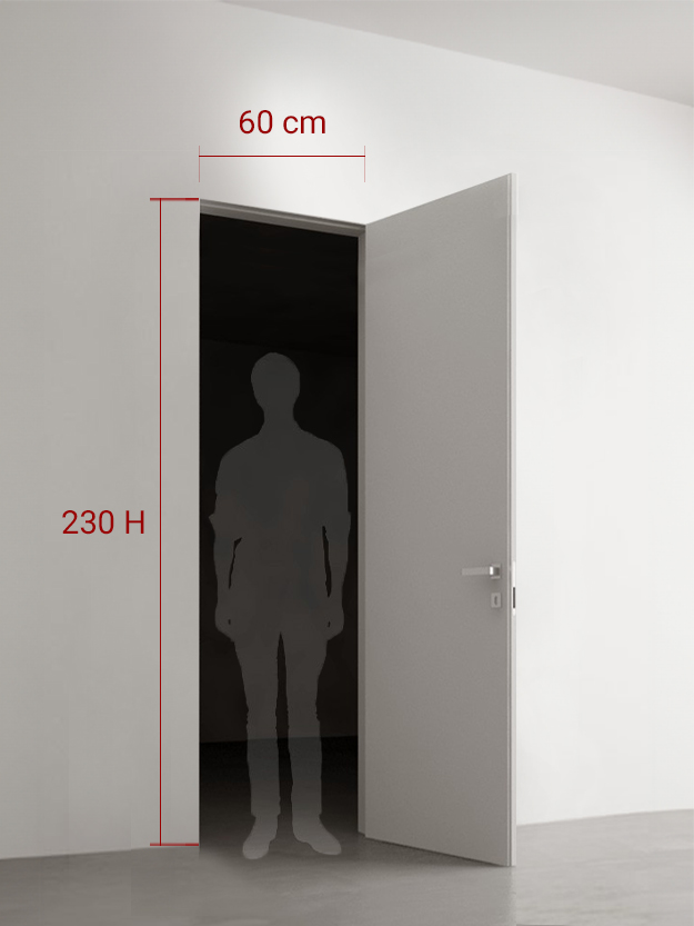 Porte battante 60x230 cm
