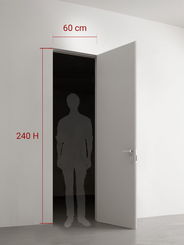 Porte battante 60x240 cm