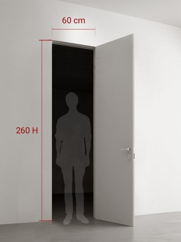 Porte battante 60x260 cm