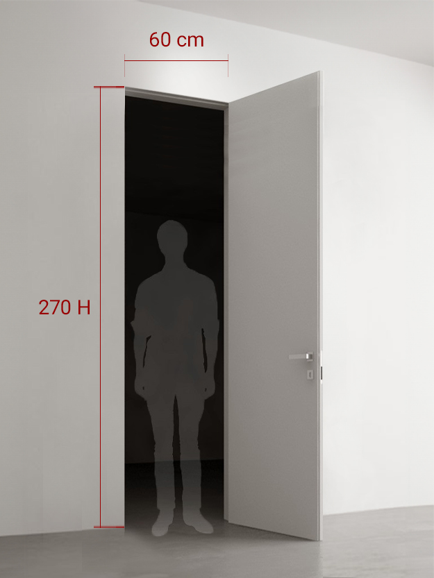 Porte battante 60x270 cm