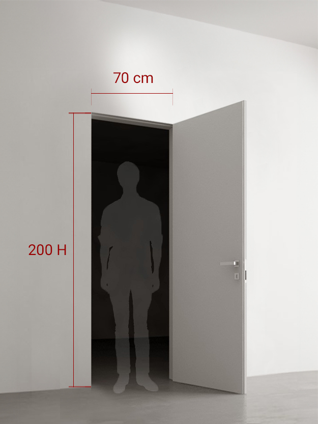 Porte battante 70x200 cm