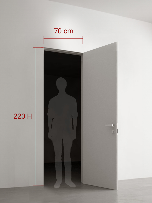 Porte battante 70x220 cm
