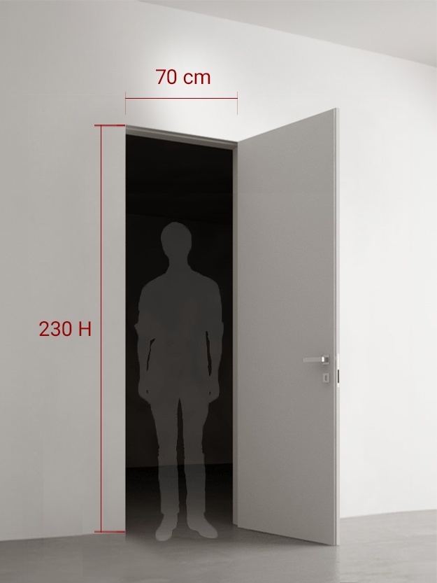 Porte battante 70x230 cm