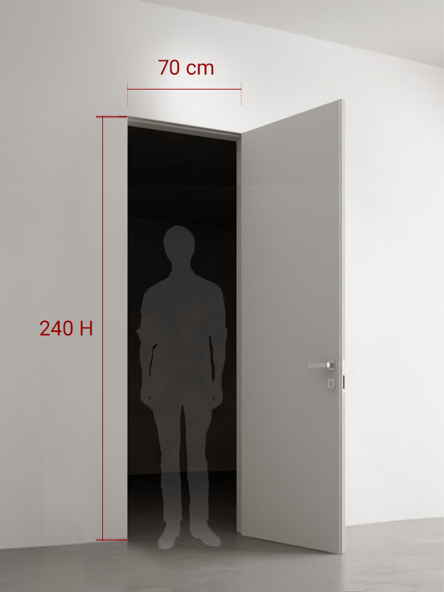 Porte battante 70x240 cm