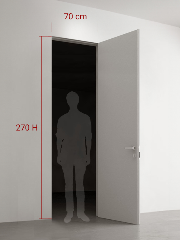 Porte battante 70x270 cm