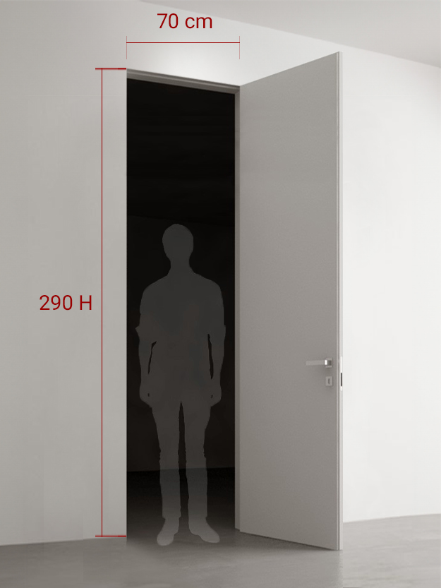 Porte battante 70x290 cm
