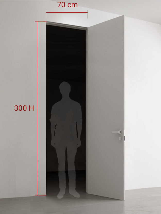 Porte battante 70x300 cm
