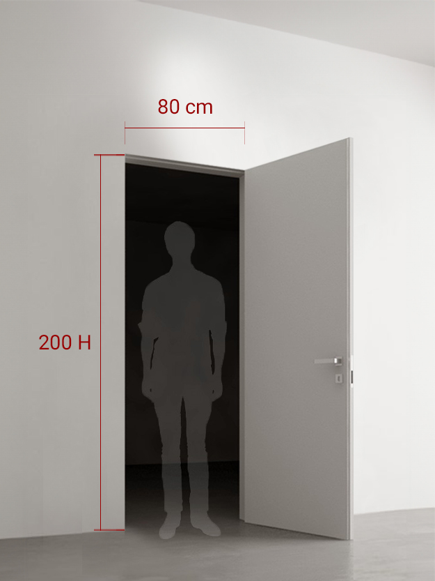 Porte battante 80x200 cm