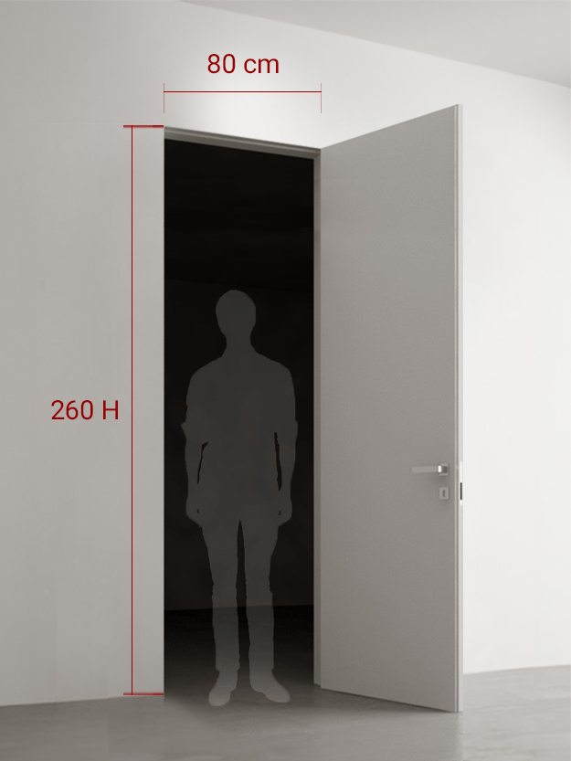 Porte battante 80x260 cm