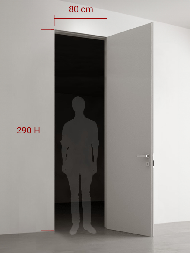 Porte battante 80x290 cm