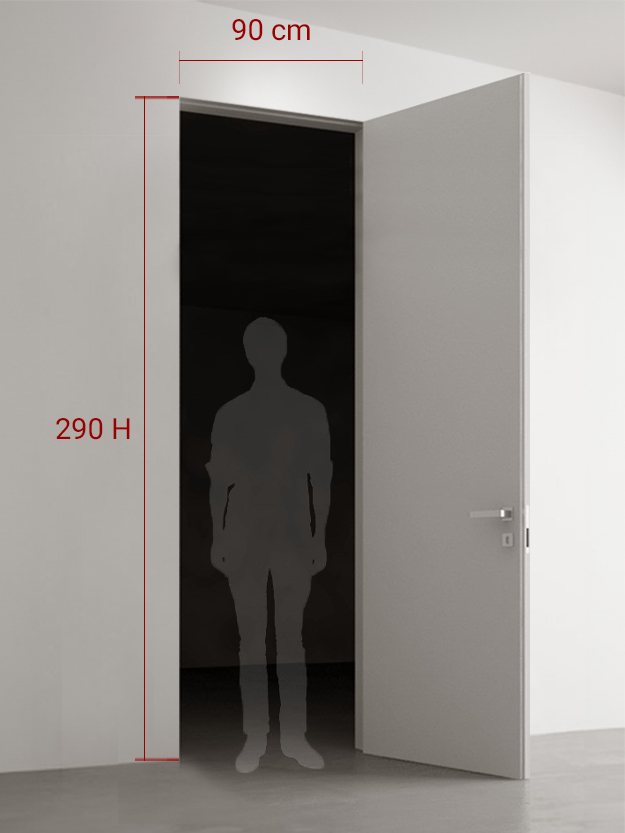 Porte battante 90x290 cm
