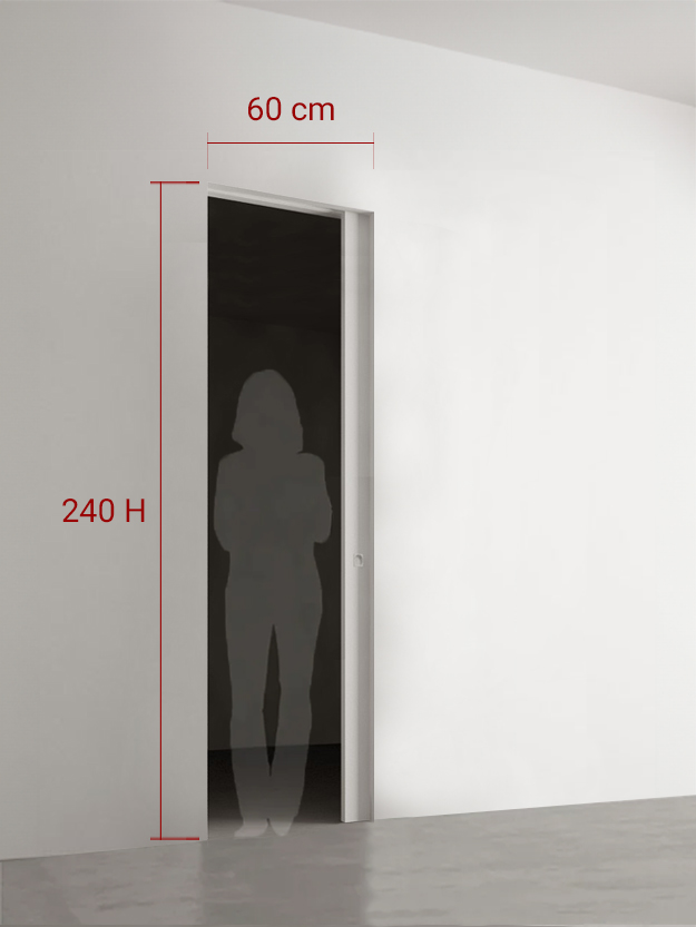 Porte coulissante 60x240 cm