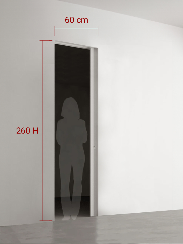 Porte coulissante 60x260 cm
