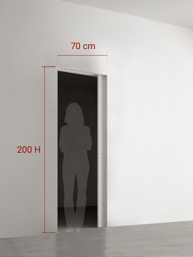 Porte coulissante 70x200 cm
